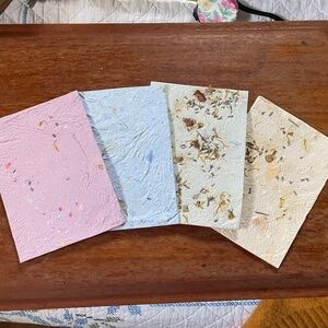 5"x7" Homemade Paper Stationery Envelopes Included